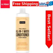 Stress-Free Aquarium Water Conditioner - Balances pH & Detoxifies Tap Water