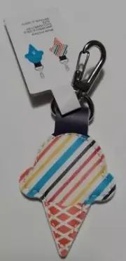 ALDI Quarter Slot ICE CREAM CONE Key Fob Chain Ring Tag Holder NEW