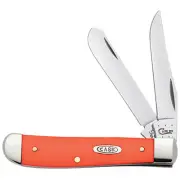CASE XX KNIVES ORANGE SYNTHETIC MINI TRAPPER 4207 SS (80505) POCKET KNIFE