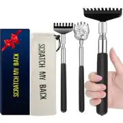 Oversized Back Scratcher Gift Set, 3 Pack Portable Extendable Stainless Steel...