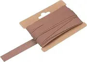 uxcell 1/2 Inch Single Fold Bias Tape Cotton Continuous Bulk Bias Tape for Sewing, Seaming Quilting Hemming Binding Crafts (Coffee 10 Yards)