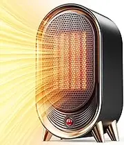 Billord Heater Fan – 1200W Portable Space Heater, Mini Ceramic Heater Fast Heating with Tip-Over Protection, Electric Desk Small Heaters for Bedroom, Offices, Indoor Home, Living Rooms