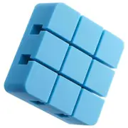 Pattern Multi-functional Silicone Wire Clip Holder Earphone USB Cable Cord Winder Wrap Desktop Cable Organizer Wire Management Holder BLUE COLOR