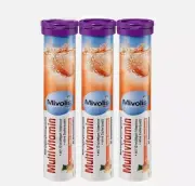 Mivolis Multivitamin Effervescent Tablets Dietary Supplements 20 Tablets/PC