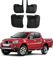 Ysbxitu Mud Flaps Splash Guards Fit for Mitsubishi Triton L200(2007-2014),Tire mud Guard,No Drilling Fender Flares,Anti Splash Sewage Mud,Front and Rear Wheel fenders,Vehicle Sediment Protection,4PCS