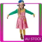 Girls Mrs Scarecrow Costume Kids Wizard Of Oz Book Week Halloween Fancy Dress