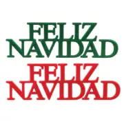 Feliz Navidad Script Assortment Cake Layon (48 Pieces) Winter themed Cake Decor