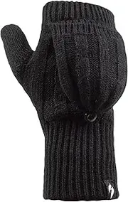 [HEAT HOLDERS] | SockShop | Ladies Winter Warm Thermal Ash Mittens | One Size Fits Most | Soft, Cozy, and Comfortable for Cold Weather