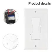 Dimmer Light Switch White -10°C To +40°C 125V 150W 15A 3-Way Embedded For LED PC