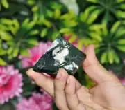 Small 50MM Natural Druze Green Moss Agate Healing Metaphysical Egyptian Pyramid
