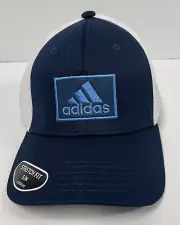 ADIDAS Men’s Hat Cap Golf 2 Stretch Fit Fairway Collection Size S/M Crew Navy