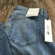 Kinetic The Brixton Straight Narrow Size 33 in Blue 33" Inseam