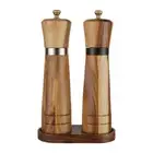 Salt and Pepper Grinder Set,Wooden Salt and Pepper Mill Shaker Easy2084