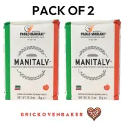 Molino Paolo Mariani Manitaly Manitoba Type 0 Flour 100% Italian 1kg (PACK OF 2)