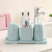 Blue Tooth Couple Cup Creative Bathroom Toothbrush Holder Wash Set Toothpaste Cup Set