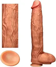 Anal Dildo Large Penis Replica Anal Plug With Suction Cup Glans Silicone Dildos Dick Sex Toy Real Veins And Bulging Testicles G Spot for Women