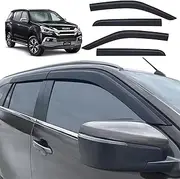 Weather Shields for Isuzu MU-X MUX Accessories 2021-2024 Dual Cab, Weathershields Window Visors Wind Deflectors Sun Rain Guard Injection Tinted Smoke Black Car Exterior, 4PCS Set