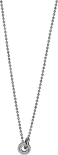 [Emporio Armani] Men's Stainless Steel Dog Tag Logo Pendant Necklace