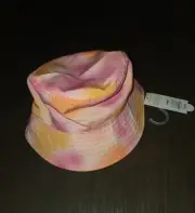 NEW GIRLS CAT & JACK PINK/ORANGE TIE DYE BUCKET HAT SIZE OSFM