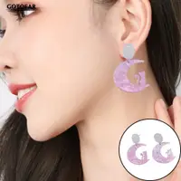 在飛比找蝦皮購物優惠-Women Dangle Earrings Acrylic 