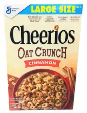 Cheerios Oat Crunch Cinnamon Cereal 18.2 oz General Mills