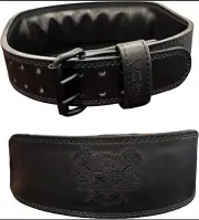 Arsa Fitness Weightlifting Belt Nighthawk Classic Premium Leather Large