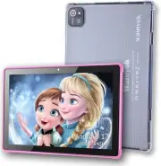 10.1 Inch Android 13 Tablet Kids Tablets: 6GB + 64GB, 1TB Expandable | Pink
