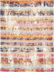 Pulse Messina Orange & Blue Transitonal Rug