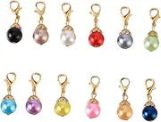 20pcs Jewelry Making Pendants Locket Jewellery Tear Drop Jewelry Pendants Chain Round Ball Pendant Charms Handmade Dangle Charm Necklace Pendant Accessories DIY Jewelry Accessories SEWACC