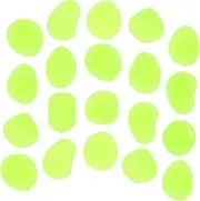 KONTONTY 200pcs Glow Stones for Decor Pebbles for Fish Tank Pathway Landscaping Sunlight Activated Glow Dark Rocks for Safe Walkways Playful Atmosphere