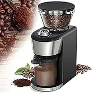 Adjustable Coffee Bean Grinder, Electric Burr Coffee Grinder with 35 Precise Grind Setting Conical, for 2-12 Cup Coffee Grinders, for Espresso, Drip Coffee, Coffee Beans, Spices
