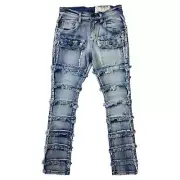 Kids FWRD DENIM CO. Patchwork True Stacked Denim Jeans