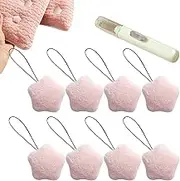 Duvet Holder Clips, Star Shape Double Sided Plush Duvet Snap 8X, Home Bedding Accessories, Bedroom Quilt Cover Fixer with Storage Box for Daily Use
