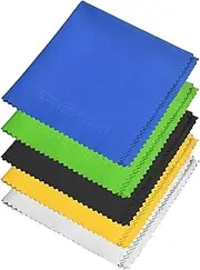 Eco-Fused XL Microfiber Cleaning Cloths - 5 Pack - 12 x 12 inch (30.5 x 30.5 cm) - Quickly Remove Fingerprints, Dust and Smudges from Tablet, TV and Notebook Screens without Scratches or Marks