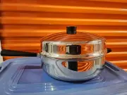 Farberware NEW 12" Cooker- Fryer with Dome Lid Aluminum Clad Stainless Steel-