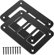 ETHZZLE 2pcs 3 Gang Rocker Switch Panel Housing Holder with Screws Bracket for Marine Automotive RV and Yacht Installations Durable Rocker Switch Bracket