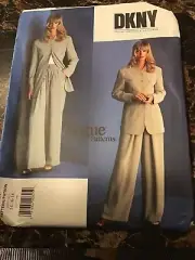 Vogue Pattern #1527 DKNY Donna Karan Misses' Size 14-18 Pants Jacket Uncut
