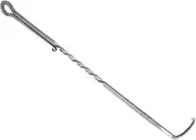 Sosoport Stainless Steel BBQ Flipper Turner Hooks Versatile Meat Grilling Tool for Safe and Handling for Grilling and Smoking Long for Steak Accessories