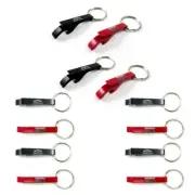 12 Pack Bottle Can Opener Aluminum Keychain Beer Opener Key Ring Gift