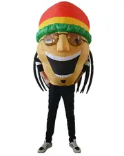 Jamaican Inflatable Suit Costume