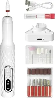 Electric Nail Drill Machine - Acrylic Gel Dip Powder Nail Drill Machine Kit | 15000 RPM Rechargeable Manicure Pedicure Tool for Grooming Grinding Polishing Shaping