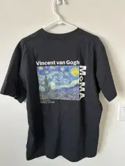 NEW Uniqlo UT MoMA Art Museum Vincent Van Gogh The Starry Night T-Shirt Large