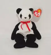 Ty Original Beanie Baby - 1997 (Fortune) 8.5" Red Bowtie & Tag Errors *RARE*