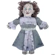 14" Talking Haunted Vintage Doll Halloween Decoration