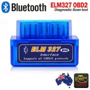 OBD2 II Bluetooth Car Scanner Diagnostic Auto Scan Tool Code Reader ELM327
