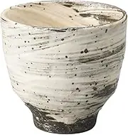 Marui Seikyo Shigaraki Ware Hechimon Tea Cup, Capacity Approx. 7.8 fl oz (220 ml), Hirarashi White MR-3-4488