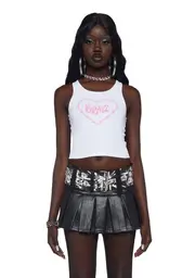 [Dolls Kill x Bratz] Talk Back Tank Top - White