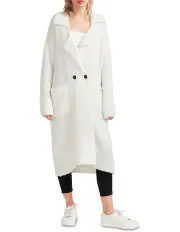 [Belle & Bloom] Born To Run Sustainable Sweater Coat in White