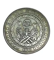 Mechanic Car Biker Token Coin Demon Memento Mori Skull Skeleton Collectable Gift