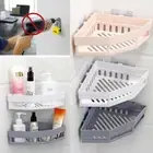 Triangular Shower Caddy Shelf Bathroom Corner Bath Rack Storage Holder Organi CR